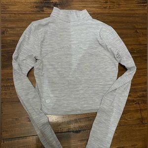 Lululemon striped mock neck